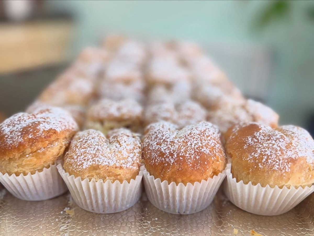 Golden Pastries with White Dusting from Tarzana Bakery