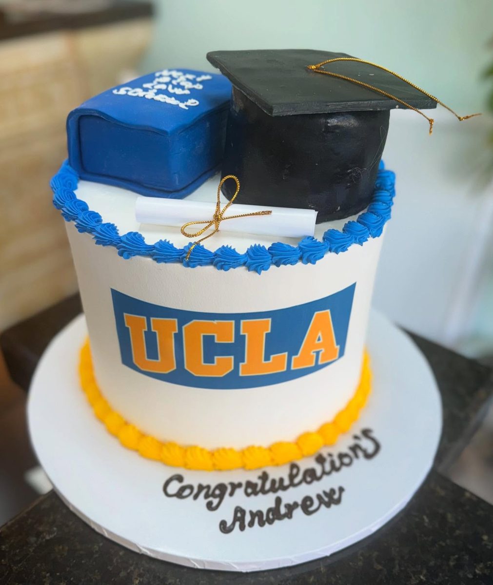 Graduation Cake With Cap and Diploma from Tarzana Bakery